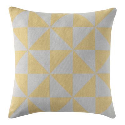 Coussin Tria jaune 45 x 45 cm