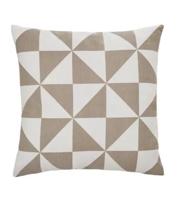 Coussin Tria beige 45 x 45 cm