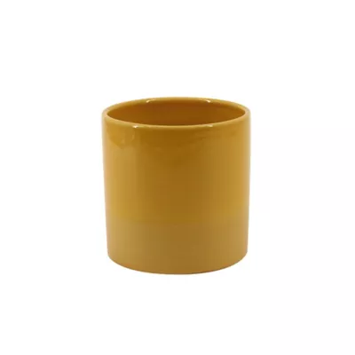Pot en céramique Ornami jaune moutarde Lucie