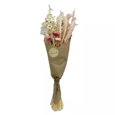 Bouquet de fleur séchée H.55 cm pinkie