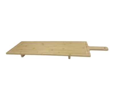 Planche à découper sur pied en bambou Ornami