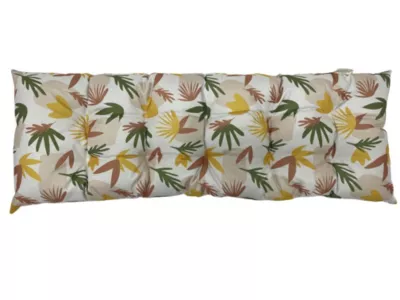 Coussin de banc déperlant feuillage multicouleurs L.120 x l.42 x ep.4cm Ornami