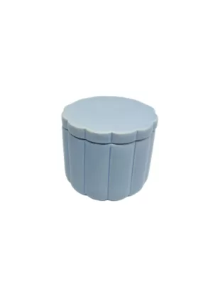 Pot en céramique Ornami bleu avec couvercle 0,8 L