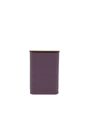 Boîte en métal Ornami violet avec couvercle en bambou 1,58 L