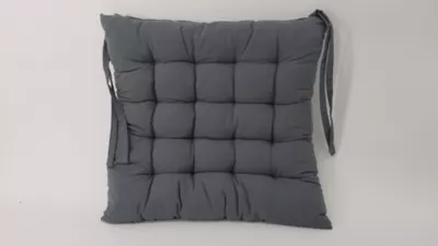 Galette de chaise déperlante grise 45 x 45 cm Ornami