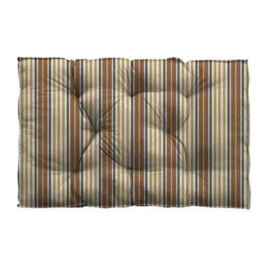 Coussin palette déperlant Bayader rayé multicouleurs L.120 x l.80 x ep.10cm Ornami