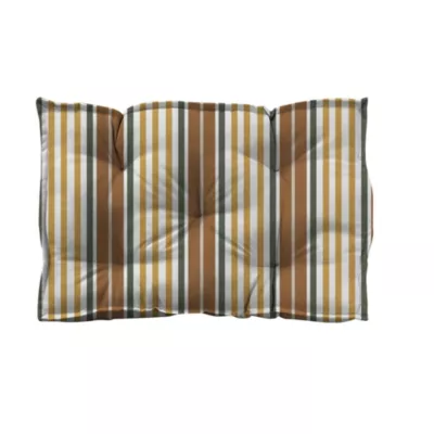 Coussin câle reins déperlant Bayader rayé multicouleurs L.60 x l.40 x ep.10cm Ornami