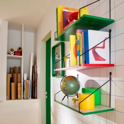Tablette murale réversible Sodeco verte l.20 x L.60 cm