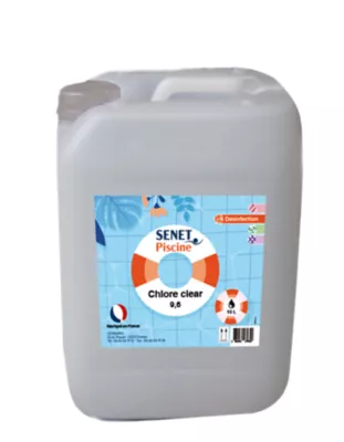 Traitement au chlore liquide 9,6° SENET en bidon de 10 L