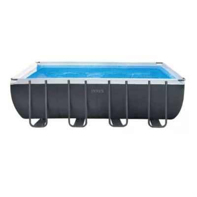 Piscine tubulaire rectangulaire Intex Ultra XTR 5,49 x 2,74 x h.1,32 m + stérilisateur au sel + filtre à sable 4m3/h