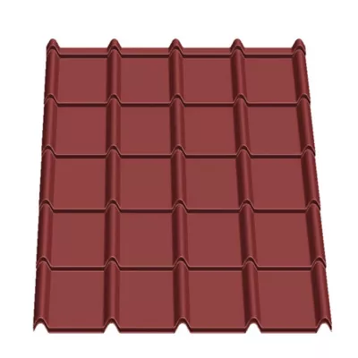 Tuile R Aréa Bacacier Rouge Brun emboitable