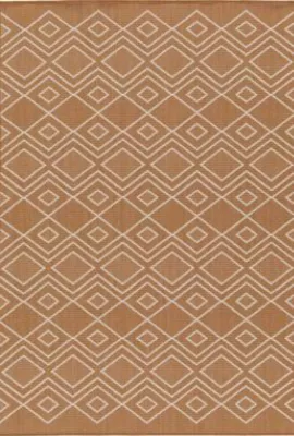Tapis extérieur Tazaa L.170 x l.120 cm orange