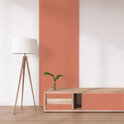 Tablette mélaminée Ninna couleur terracotta 250x50x1.8 Cm