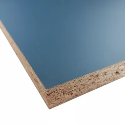 Panneau mélaminé prédécoupé bleu abysse 280 x 90 x 2.2 cm, Ninna