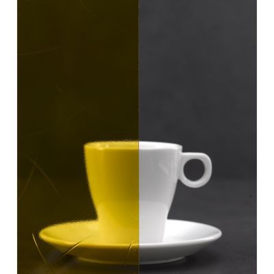 Verre Antique jaune imprimé 141 4mm, le m²