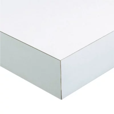 Plan de travail sur mesure blanc Korlam 58 mm >650