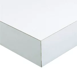 Plan de travail sur mesure blanc Korlam 58 mm <650
