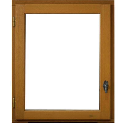 Fenêtre bois 1 vantail - l.60 x h.75 cm, tirant droit