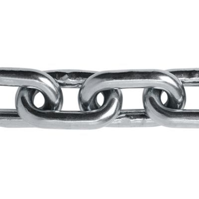 Chaîne maille longue Diall ø5 mm, vendue au mètre linéaire