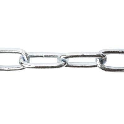 Chaîne maille longue Diall ø8 mm, vendue au mètre linéaire