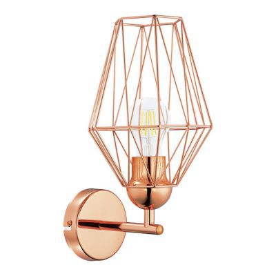 Applique murale Pingora métal cuivre Brillant E27 60W