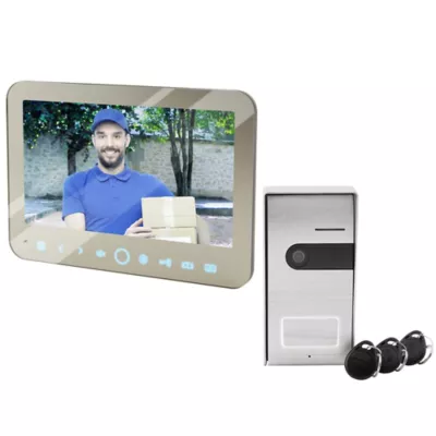 Écran vidéo filaire + bouton pour l'extérieur filaire Blyss Jelbi