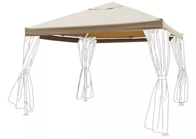 Toile de toit de remplacement pour tonnelle Preston taupe