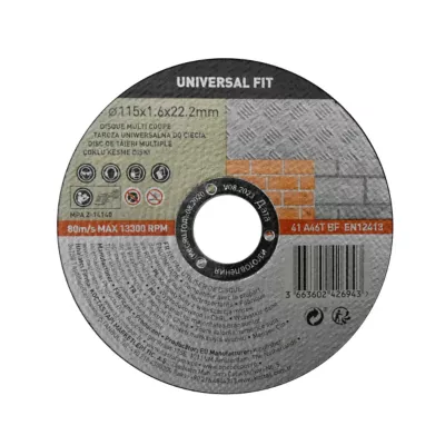Disque de coupe multi 115x1,6x22,2 mm Universel fit