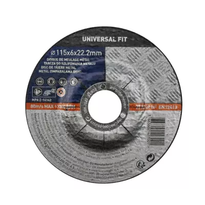 Disque de meulage métal 115x6x22,2 mm Universel fit
