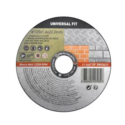 Disque de coupe multi 125x1,6x22,2 mm Universel fit