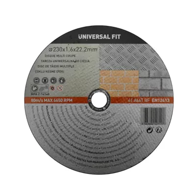 Disque de coupe multi 230x1,6x22,2 mm Universel fit