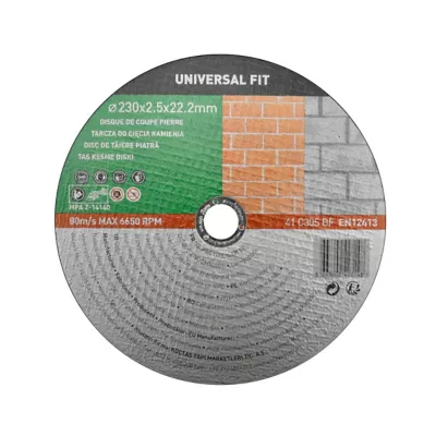 Disque de coupe pierre 230x2,5x22,2 mm Universel fit