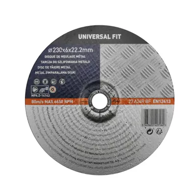 Disque de meulage métal 230x6x22,2 mm Universel fit