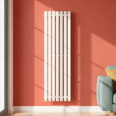 Radiateur eau chaude GoodHome Wilsona Vertical Blanc 1 045 W