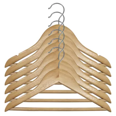 Ensemble de 6 cintres bois pour enfant