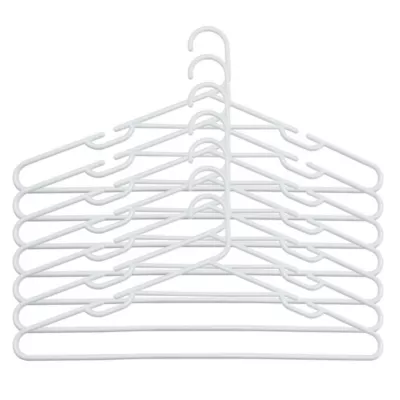 Ensemble de 6 cintres plastique blanc