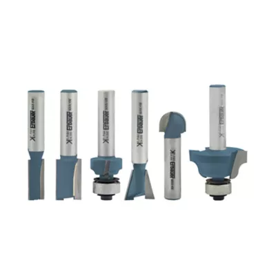 Fraise de défonceuse Erbauer 6 mm, en coffret de 6 pièces