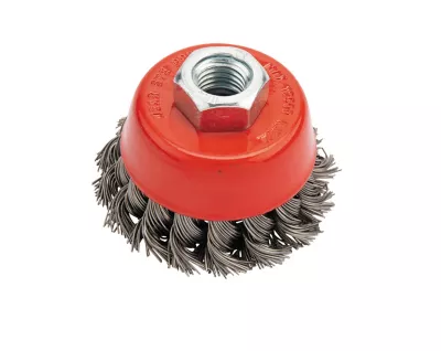 Brosse torsadée acier pour meuleuse Universal 65 mm
