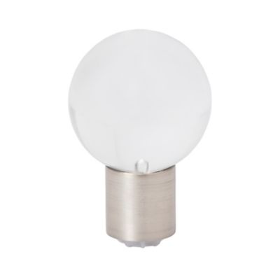 Embout boule pour barre à rideau GoodHome en verre 19 mm Athens gris