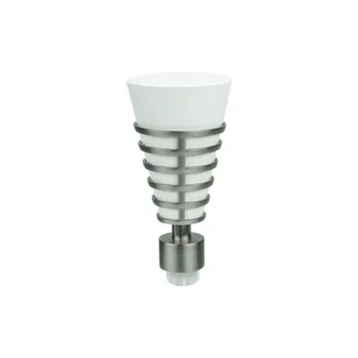 Embout cône pour barre à rideau GoodHome 19 mm Anafi blanc
