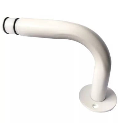 Équerre de fixation arrondie pour barre à rideau GoodHome 19 mm Anafi blanc