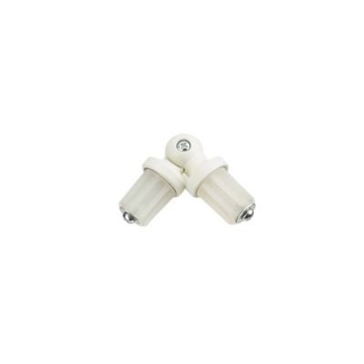 Raccord coudé pour barre à rideau Anafi GoodHome ⌀19 mm blanc