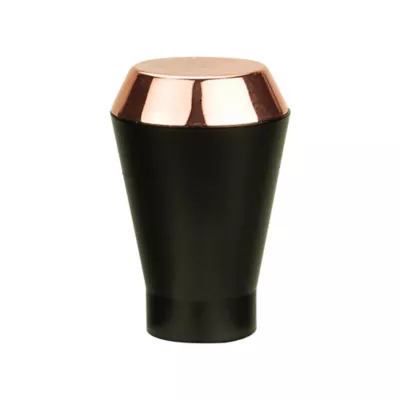 Embout cône pour barre à rideau bicolore GoodHome 19 mm Araxos noir