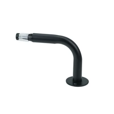 Équerre fixation arrondie pour barre à rideau GoodHome 19 mm Araxos noir