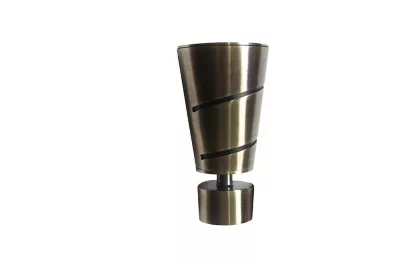 Embout cône pour barre à rideau GoodHome 28 mm Antiki or