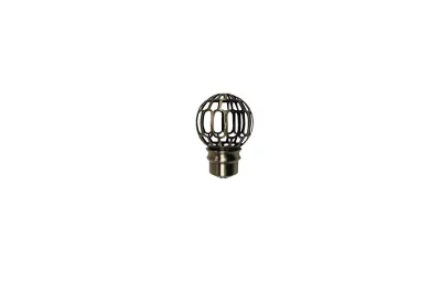 Embout boule pour barre à rideau Marrakech GoodHome 28 mm Antiki or