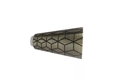 Embout cône gravé pour barre à rideau GoodHome 19 mm Antiki or
