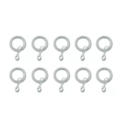 Ensemble d'anneaux GoodHome 10 mm blanc mat Nisis