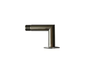Équerre de fixation droite pour barre à rideau 28 mm Athens GoodHome gris