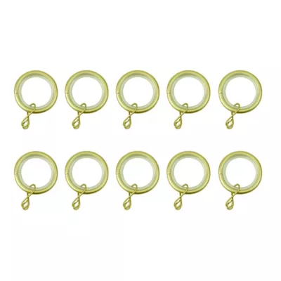 10 anneaux pour barre à rideau Elasa GoodHome Ø16/19 mm doré